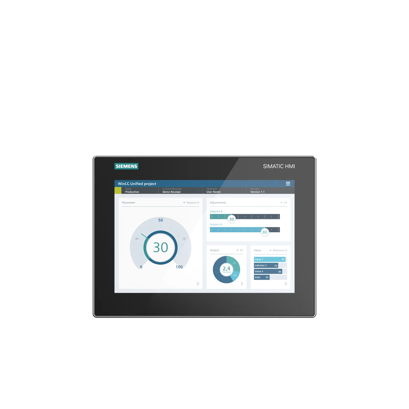 Siemens SIMATIC HMI MTP700 Unified Comfort 6AV2128-3GB06-0AX1